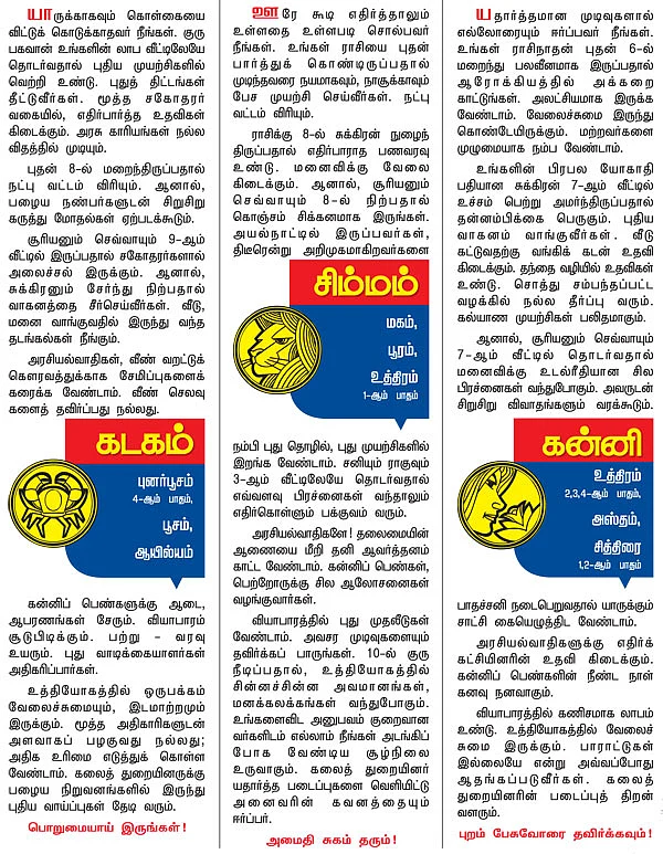 ராசிபலன் - மார்ச் 19 முதல் ஏப்ரல் 1 வரை