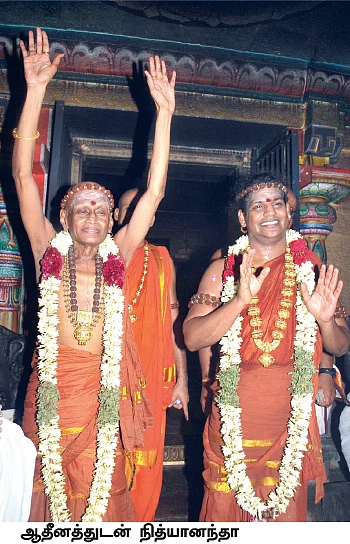 “இந்து மதத்தைப் பாதுகாக்கும் நித்யானந்தா ஆதீனமாக வேண்டும்”