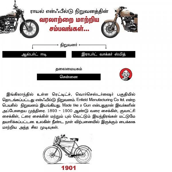 1901- 2018 வரை... ராயல் என்ஃபீல்டு கடந்து வந்த பாதை! #VikatanInfographics