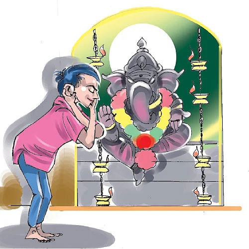 திடீர் பக்தி !