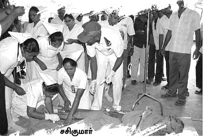மருத்துவமனை விபத்துக்கு அமைச்சர் விஜய் காரணமா?