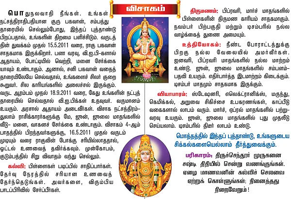 2011 நட்சத்திர பலன்கள்