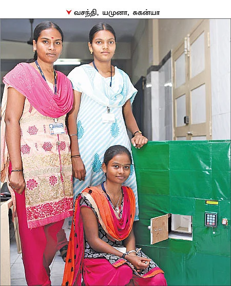 புராஜெக்ட் கண்டுபிடிப்புகள்... புத்துணர்வு மாணவிகள்!