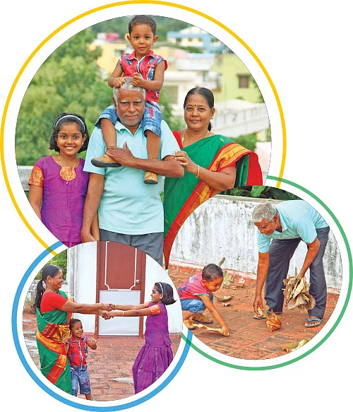தாத்தா பாட்டி எங்க செல்லம்!