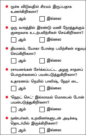 நலம் அறிய ஆவலா? நீங்களே செய்யலாம் டெஸ்ட்!