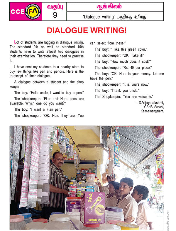 Dialogue Writing!