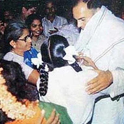 'ராஜீவ் காந்தி கொலையாவதற்கு முன்பாக எடுக்கப்பட்ட படம்