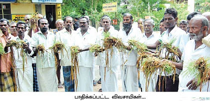 ஏக்கருக்கு 15 ஆயிரம் நஷ்டஈடு வேண்டும் !