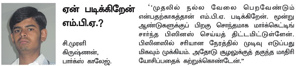 MBA - மூன்றெழுத்து மந்திரம்