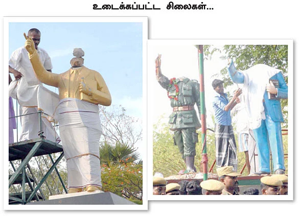 கிரானைட் ரெய்டைத் திசை திருப்ப சிலையை உடைத்தார்களா?