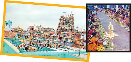 தேனியில் திருவிளக்கு பூஜை