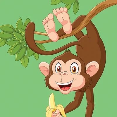 குட்டிப் பூனை! - குறும்புக் குரங்கு!