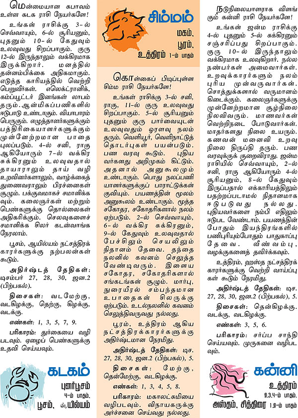 ராசிபலன்