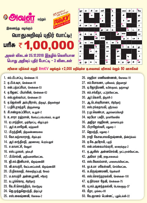 பொதுஅறிவுப் புதிர் போட்டி!