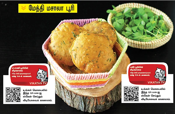 கிச்சன் பேஸிக்ஸ்: சத்துகள் நிறைந்த கீரை/காய்கறி/பழம் பூரி வகைகள்