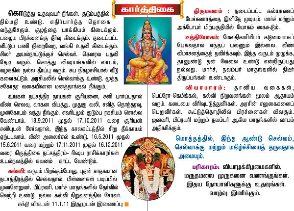 2011 நட்சத்திர பலன்கள்