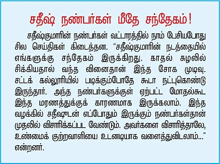 வக்கீல் மகனைக் கொன்றது இன்ஸ்பெக்டரா?