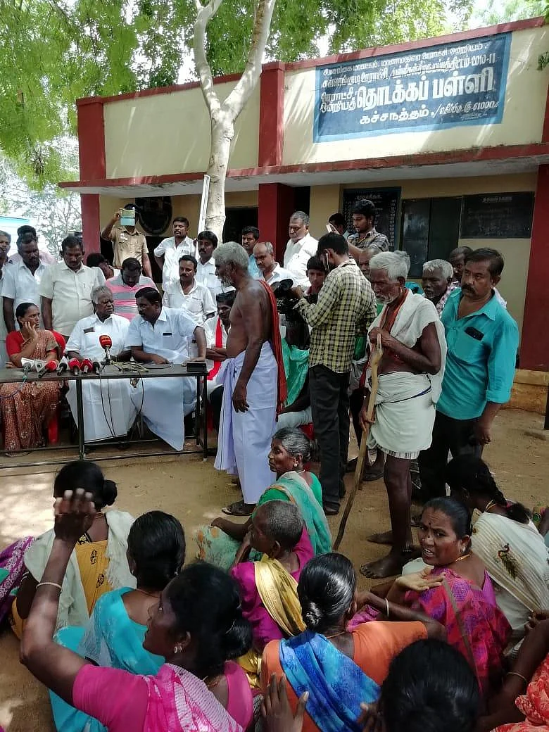 குற்றவாளிகள்மீது உரிய நடவடிக்கை எடுக்க வேண்டும்..! கச்சநத்தத்தில் நல்லக்கண்ணு வலியுறுத்தல்