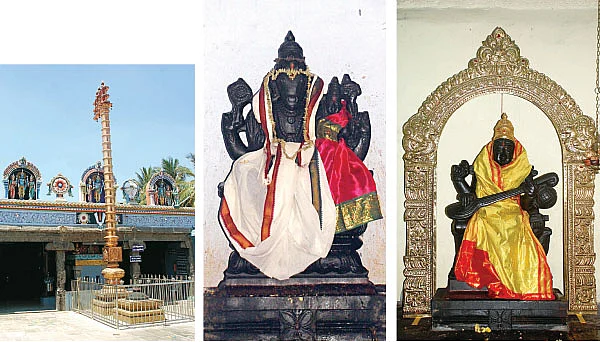 ஹயக்ரீவர் எதிரில் கலைமகள்!