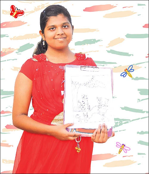 கதைகளுக்கு ஓவியம் வரையும் லீலா!