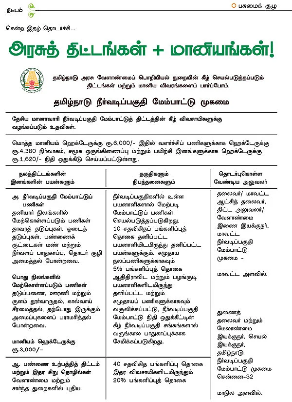 அரசுத் திட்டங்கள் + மானியங்கள்!