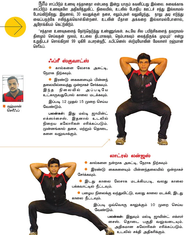 சக்தியை கூட்டலாம் கலோரியை குறைக்கலாம்!