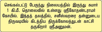 ஸ்ரீஅனுமனின் காலடியில்... ஸ்ரீசனிபகவான்!