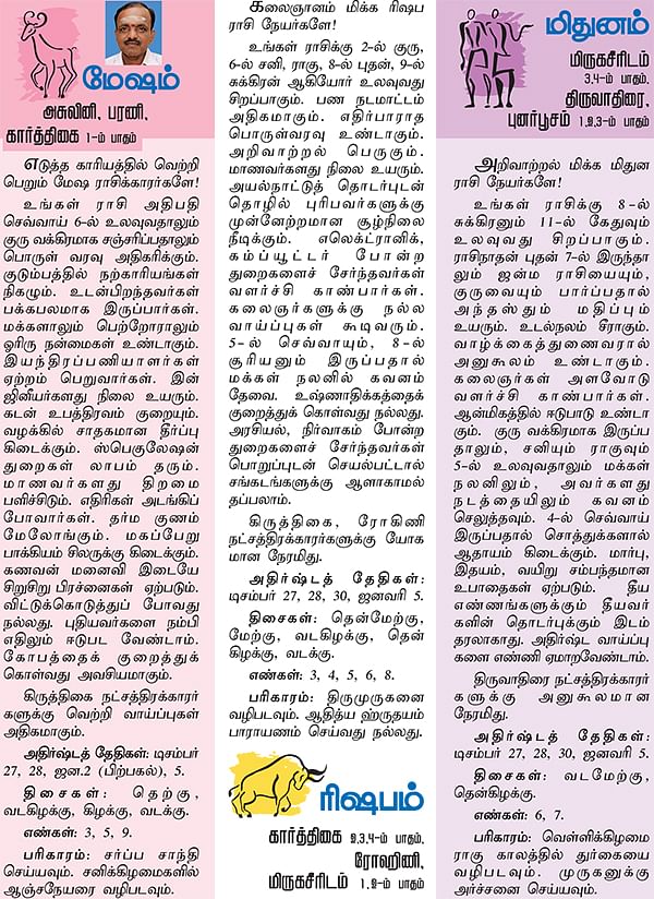 ராசிபலன்
