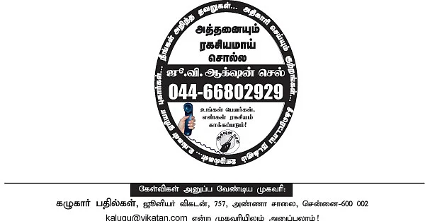 கழுகார் பதில்கள்!