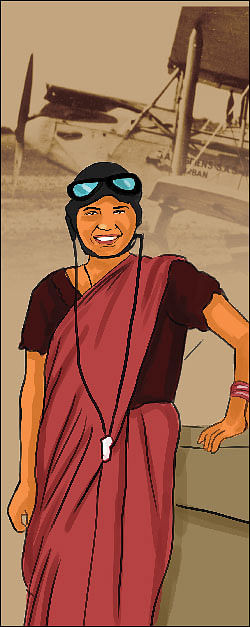 இந்தியாவின் முதல் பெண் பைலட் - சரளா தக்ரால்
