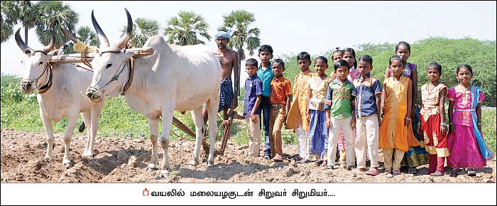 உழுதுண்டு மகிழும் ‘பசுமை’ மாணவர்கள்!