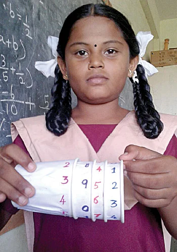 காகிதக் கோப்பைகளைச் சுழற்றினால்...