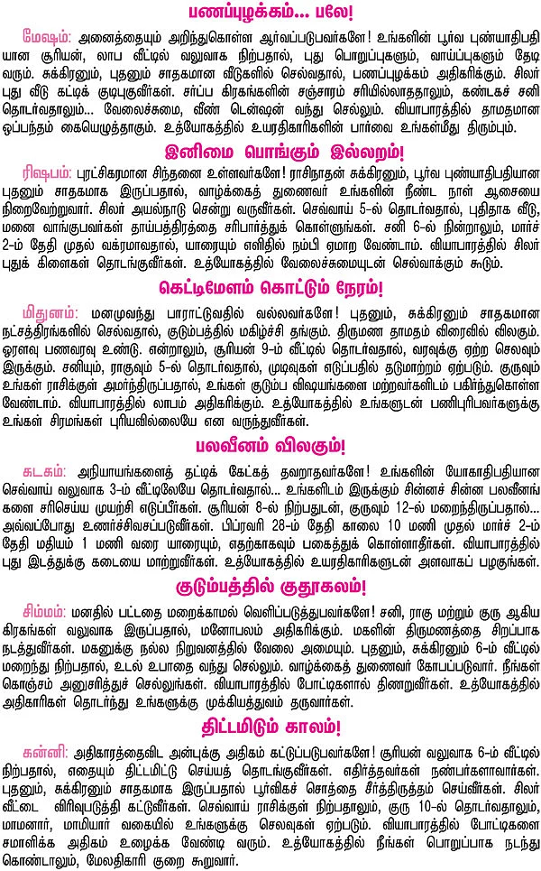 ராசி பலன்கள்