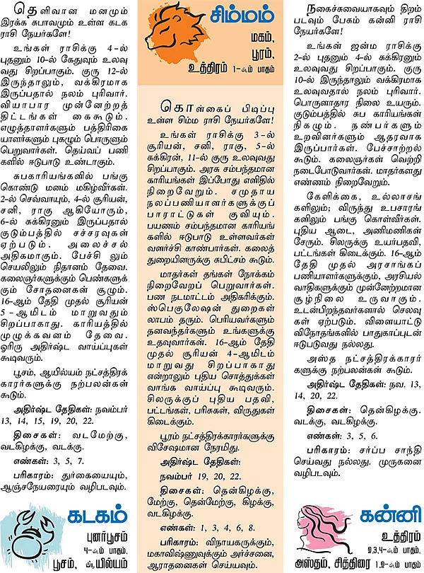 ராசிபலன்