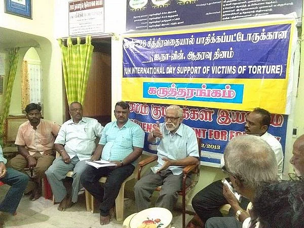 ``சித்திரவதையால் பாதிக்கப்படுவோர் பற்றி பள்ளி, கல்லூரி பாடங்களில் இடம் பெற வேண்டும்!" வழக்கறிஞர் சி.சே.ராசன்