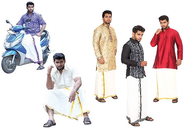 தாவணி - வேட்டி... செம காம்பினேஷன்ல!