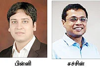 சச்சின் - பின்னி பன்சால் சாதனை மனிதர்கள்!