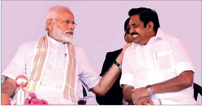 இறுக்கத்தில் மோடி... இடிச் சிரிப்பில் எடப்பாடி! - திருப்பூர் ரெஸ்பான்ஸ் எப்படி?