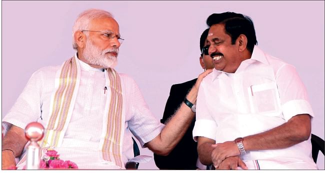 இறுக்கத்தில் மோடி... இடிச் சிரிப்பில் எடப்பாடி! - திருப்பூர் ரெஸ்பான்ஸ் எப்படி?