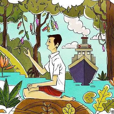 சிவப்புக் கிளி - வசுதேந்திரா