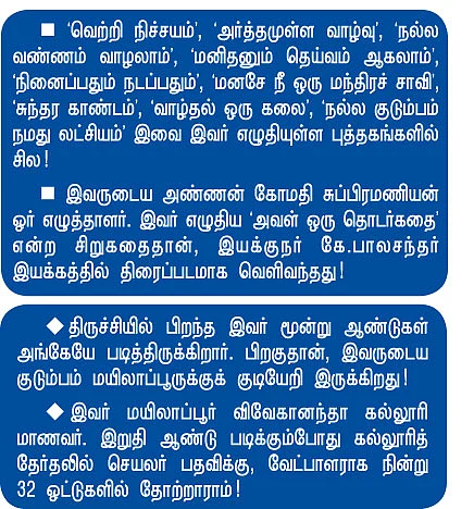 என் ஊர்: சுகி சிவம் - மயிலாப்பூர்