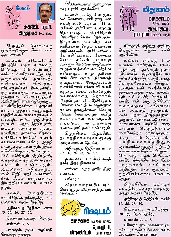 ராசிபலன்