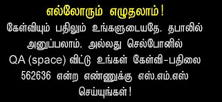நானே கேள்வி... நானே பதில்!