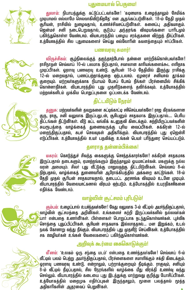 ராசிபலன்கள்!