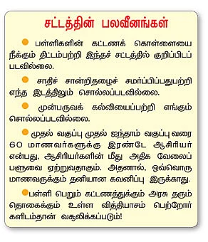 கல்விக்கு உரிமைக் குரல்!