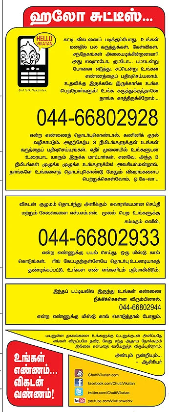 ஹலோ சுட்டீஸ்...