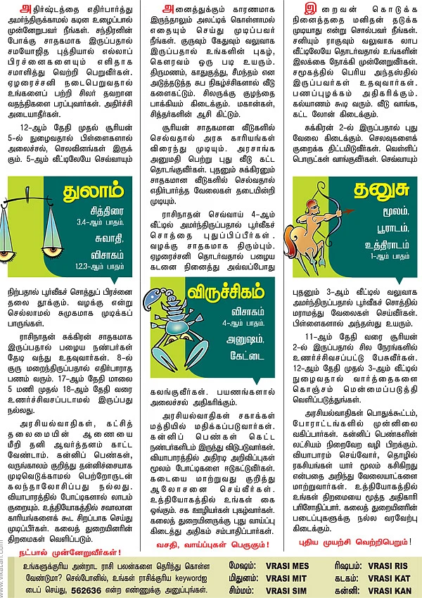 ராசிபலன் - பிப்ரவரி 5 முதல் 18 வரை