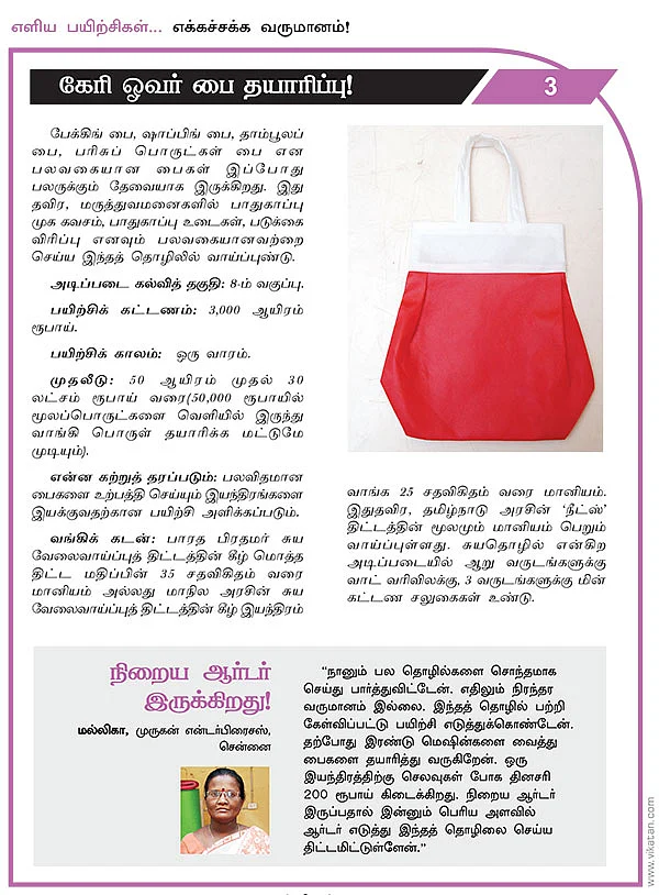 எளிய பயிற்சிகள்... எக்கச்சக்க வருமானம்!