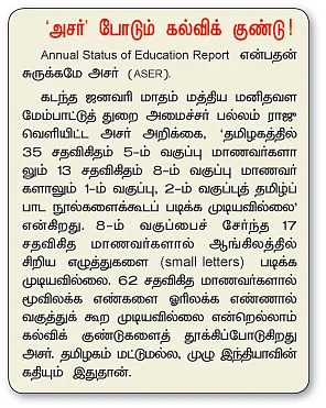 ''ஆங்கிலமும் தெரியவில்லை... தமிழும் தெரியவில்லை!''