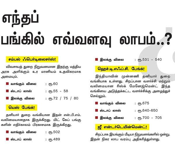 காலாண்டு முடிவுகள் !